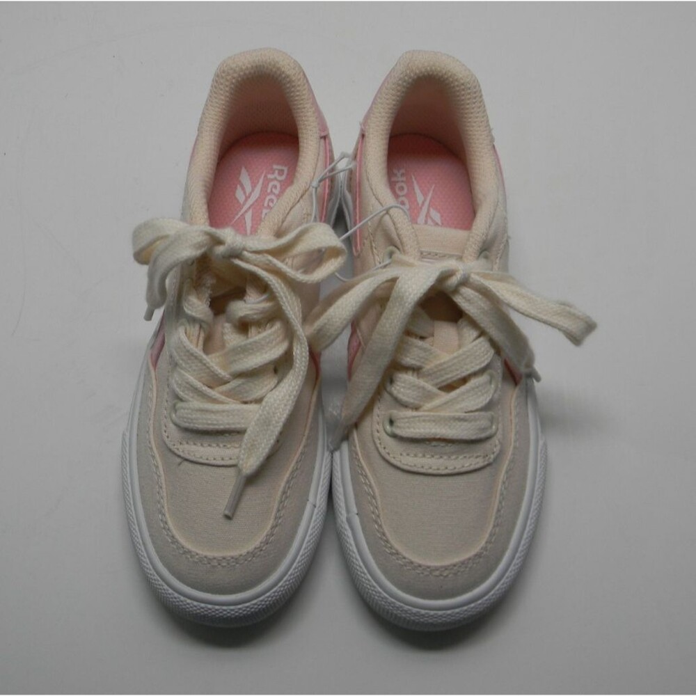 Reebok Girls Tennis Shoe Pink School Casual Canvas Size 12 Sneakers NWOT